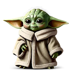 Adorable Baby Yoda Character Png Bcm PNG image