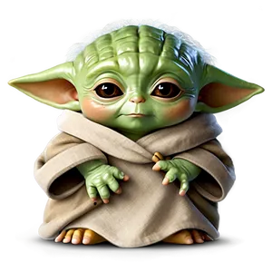 Adorable Baby Yoda Character Png Tmv PNG image