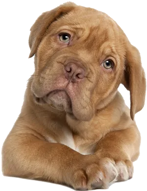 Adorable Brown Pitbull Puppy PNG image