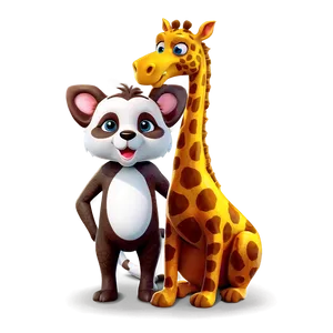 Adorable Cartoon Animal Friends Png 98 PNG image