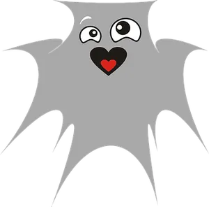 Adorable Cartoon Bat Love