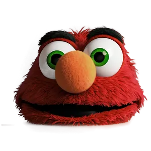 Adorable Elmo Face Portrait Png 06212024 PNG image