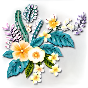 Adorable Floral Design PNG 06202024 PNG