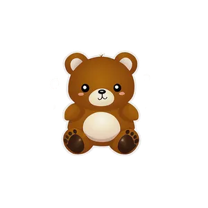 Adorable Kawaii Bear Design Png Hnv79 PNG image