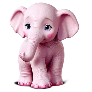 Adorable Pink Elephant Png Oey16 PNG image