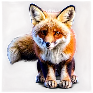 Adorable Red Fox PNG 06242024