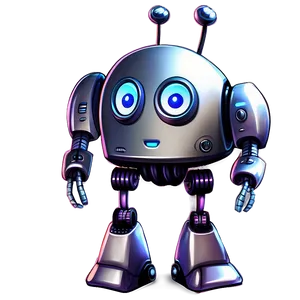 Adorable Robot Illustration Png 06272024 PNG image