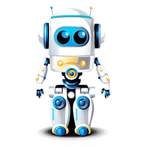 Adorable Robot Illustration Png 06272024 PNG image