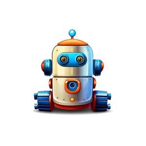 Adorable Robot Illustration Png 12 PNG image