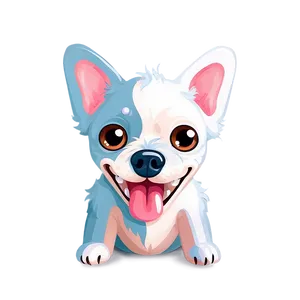Adorable Small Dog Illustration PNG 06252024 PNG