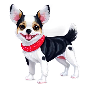 Adorable Small Dog Illustration Png Rvf PNG image