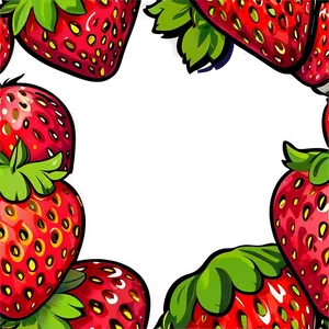 Adorable Strawberry Clipart PNG Wkw PNG
