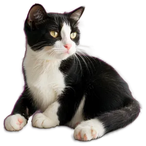 Adorable Tuxedo Cat Picture Png Ysa65 PNG image