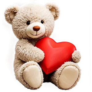 Adorable Valentine's Day Teddy Bear Png Scp68 PNG image