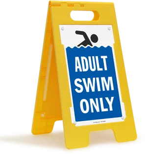 Adult Swim Only Sign PNG image