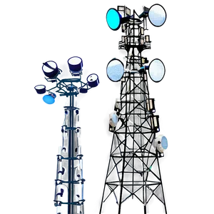 Advanced Communication Tower PNG Rxq PNG