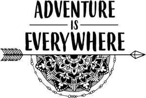 Adventure Inspired Arrow Graphic PNG image