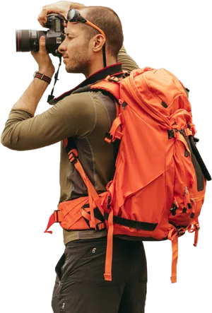Adventure Photographerin Action PNG image