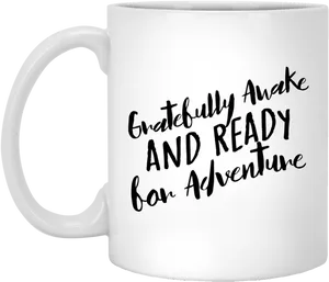 Adventure Ready Mug Print PNG image