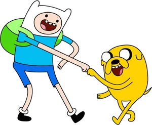 Adventure Time Friends High Five PNG image