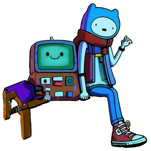 Adventure Time Kids Playing Png 06132024 PNG image