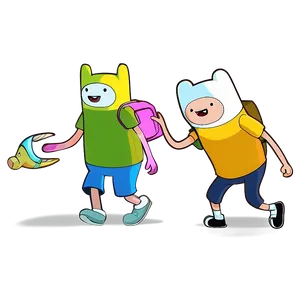 Adventure Time Kids Playing Png 73 PNG image