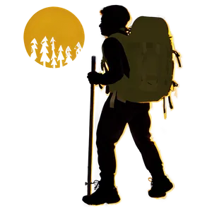 Adventurous Hiker Silhouette Png Lvy8 PNG image