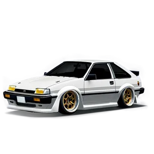 Ae86 Modified Car PNG Qwf