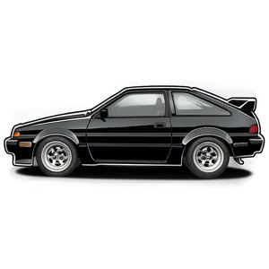 Ae86 Silhouette PNG 06242024 PNG