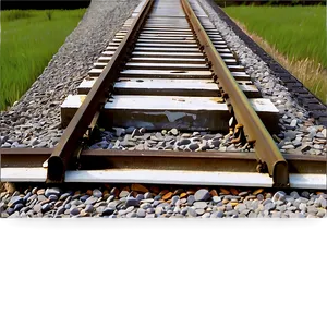Aerial Railroad Tracks Crossing PNG Yvl PNG