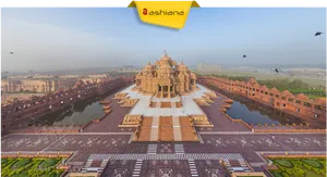 Aerial_ View_of_ Hindu_ Temple_ Complex PNG image