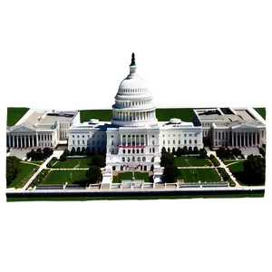 Aerial View Of Us Capitol Png 13 PNG image