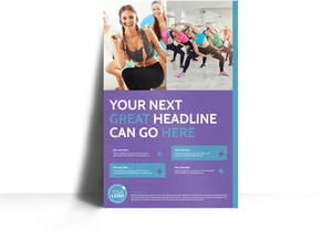 Aerobics_ Class_ Promotional_ Banner PNG image