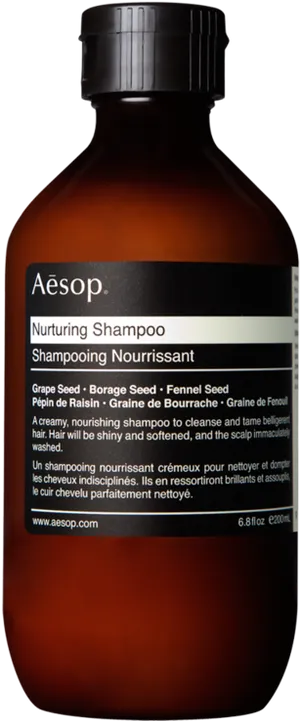 Aesop Nurturing Shampoo Bottle PNG image