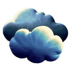 Aesthetic Blue Clouds PNG 27