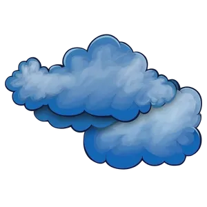 Aesthetic Blue Clouds PNG 64 PNG