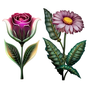 Aesthetic Flowers Clipart PNG 62