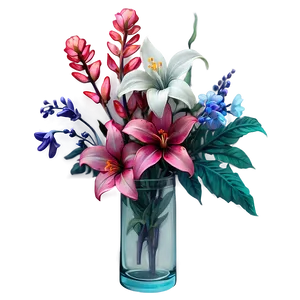 Aesthetic Flowers In Glass PNG 51 PNG