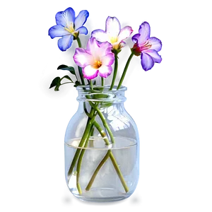 Aesthetic Flowers In Glass PNG 82 PNG