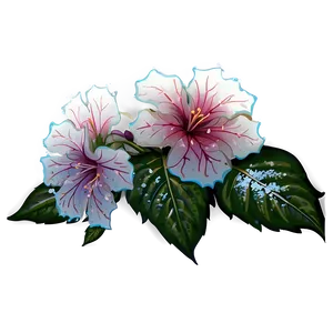 Aesthetic Flowers In Snow PNG 8 PNG