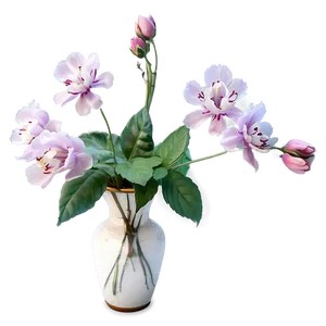 Aesthetic Flowers In Vase PNG Jle