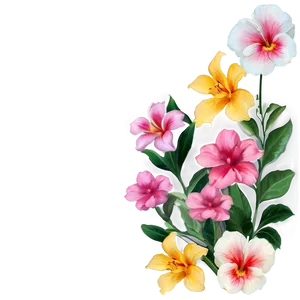 Aesthetic Flowers Overlay PNG 06282024 PNG