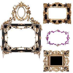 Aesthetic Frame Set Png Kgj26 PNG image