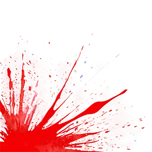 Aesthetic Red Splatter PNG Kcx