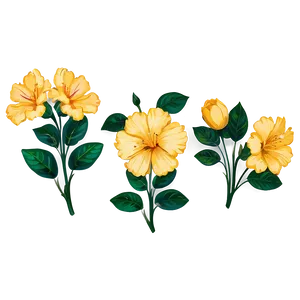 Aesthetic Yellow Flowers PNG Amk21 PNG