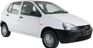 Affordable Compact Car White PNG image