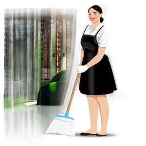 Affordable Maid Service PNG Cip PNG