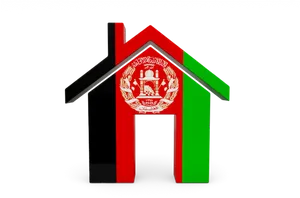 Afghanistan Flag Home Icon PNG image