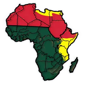 Africa Map With Regions Png Xow76 PNG image