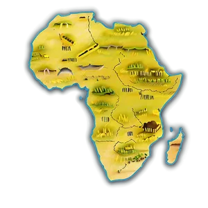 Africa Outline Graphic Png 06262024 PNG image